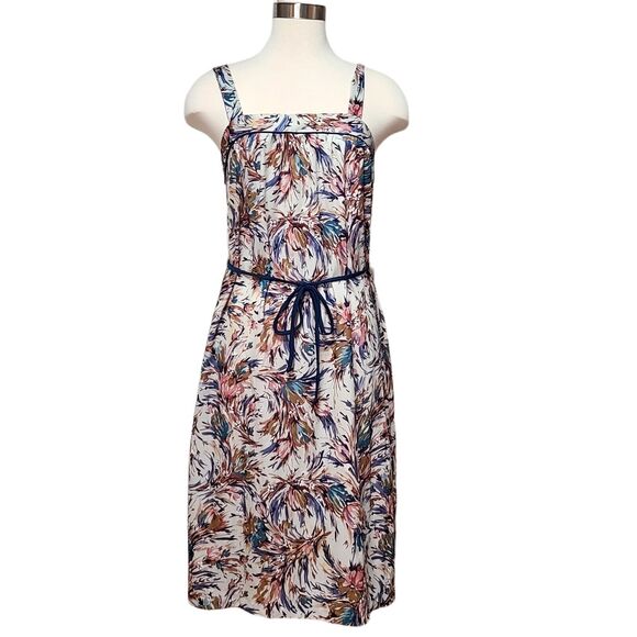 Vintage 60s 70's Ladies Sundress Sz 12 Made in USA Sleeveless Adjustable Straps - Picture 1 of 16